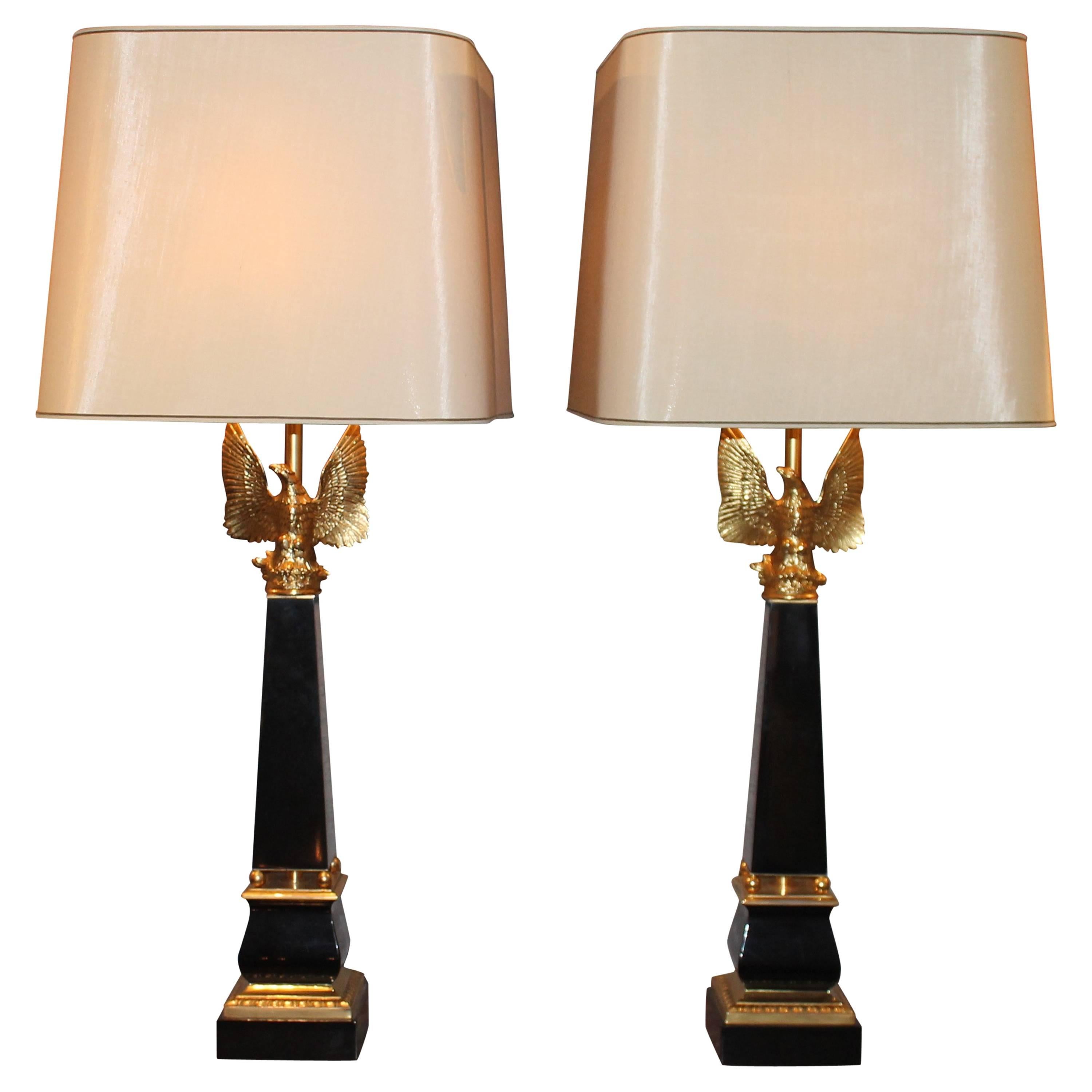 Pair of Table Lamps by Maison Charles & Fils For Sale