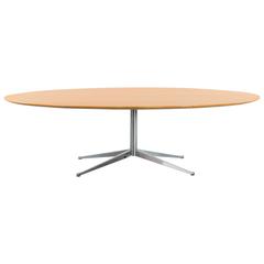 Oval Dining or Conference Table Big Version with Oakwood Top 1