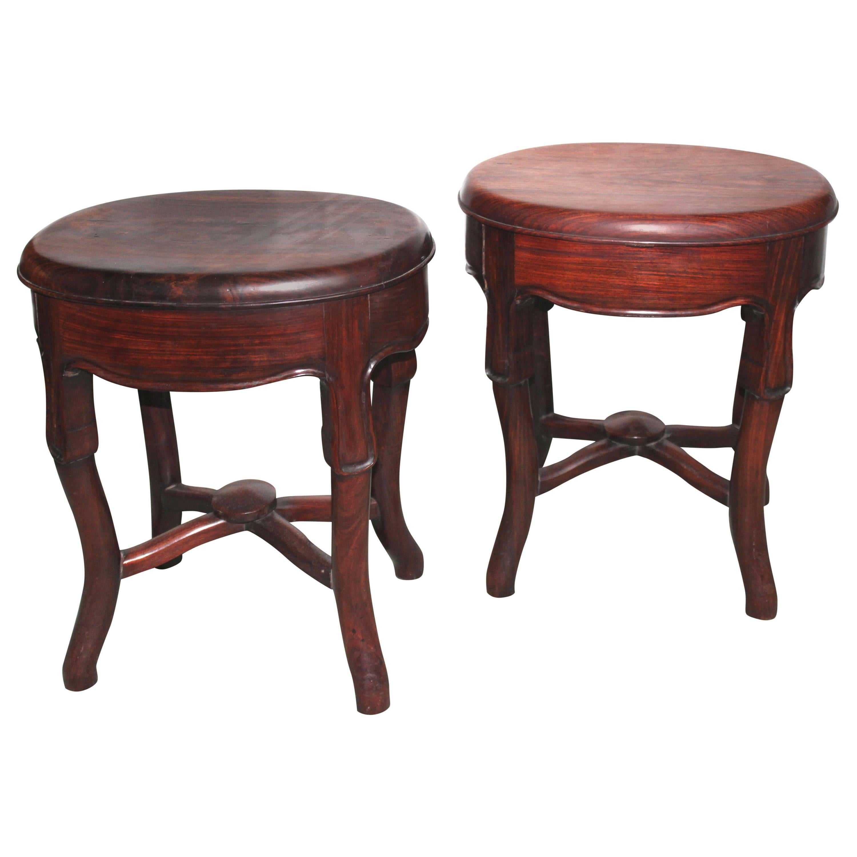 Pair of Chinese Stools For Sale