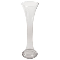 Large-Scale Floor Standing Glass Trumpet Vase