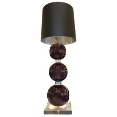 Monumental Lucite Table Lamp