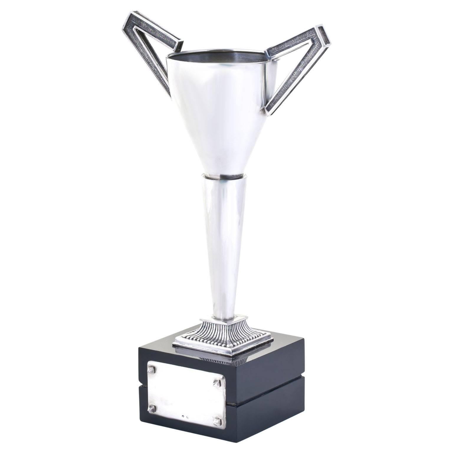 Incredible Modernist Sterling Trophy, circa 1970s
