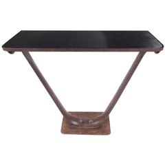 Stylish Vintage Industrial Console Table 11