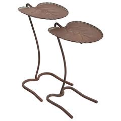 Salterini Wrought Iron Lily Pad Nesting Tables