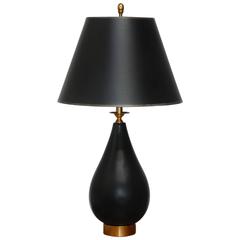 Black and Gold Mid-Century Style Table Lamp