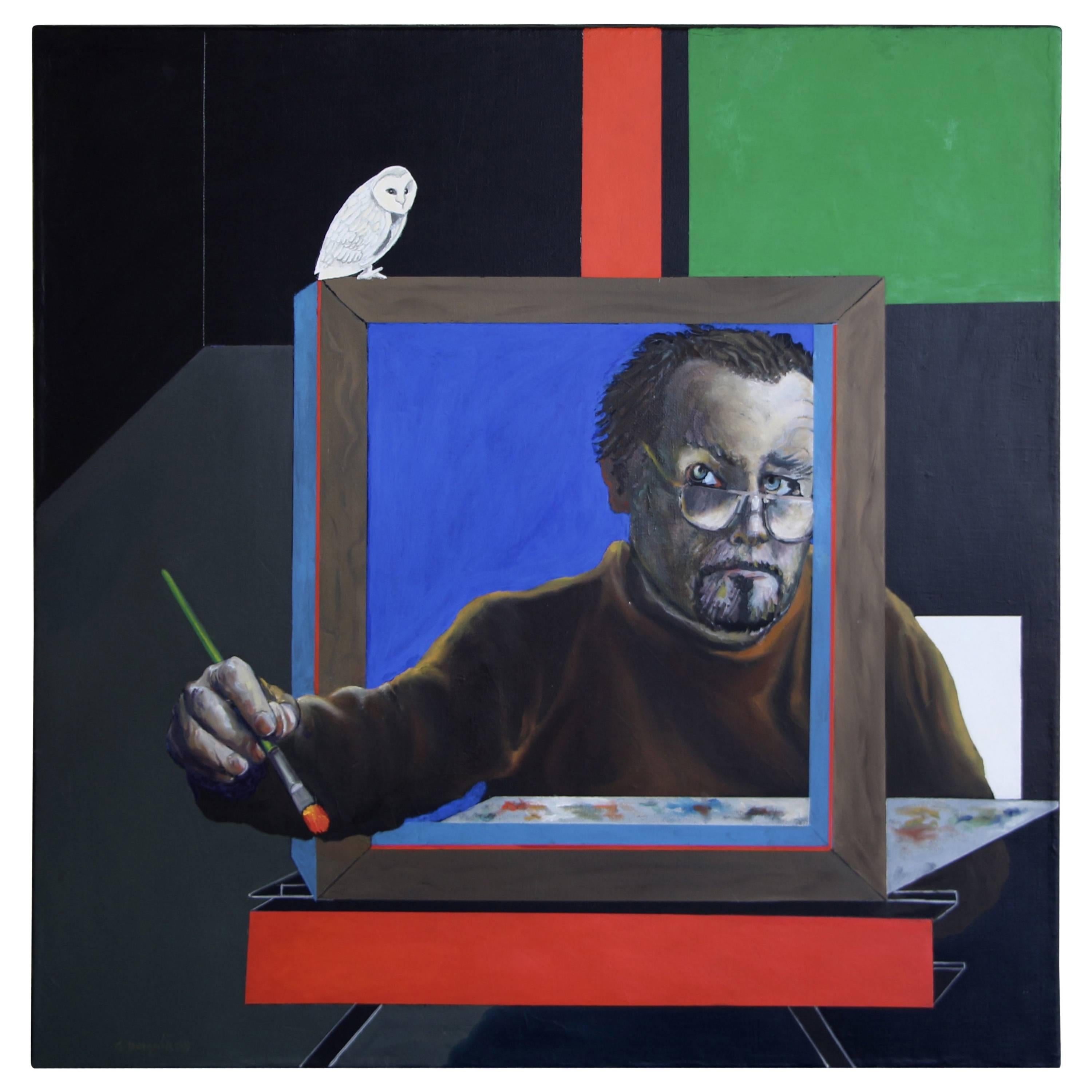 George Dergalis Self Portrait with Oil, 2008