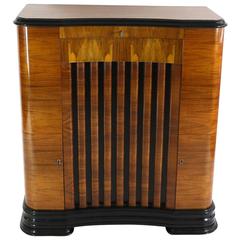 1930s Art Deco Bar Cabinet Shellac Hand Polished