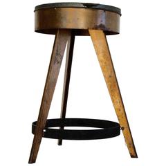 Copper-Plated 'Machine-Age Style' Counter Stool, USA