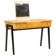 Elegant Mid-Century Modern Dutch Vanity in Birch 4