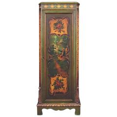 Polychrome Hand-Painted Continental Credenza, circa 1910