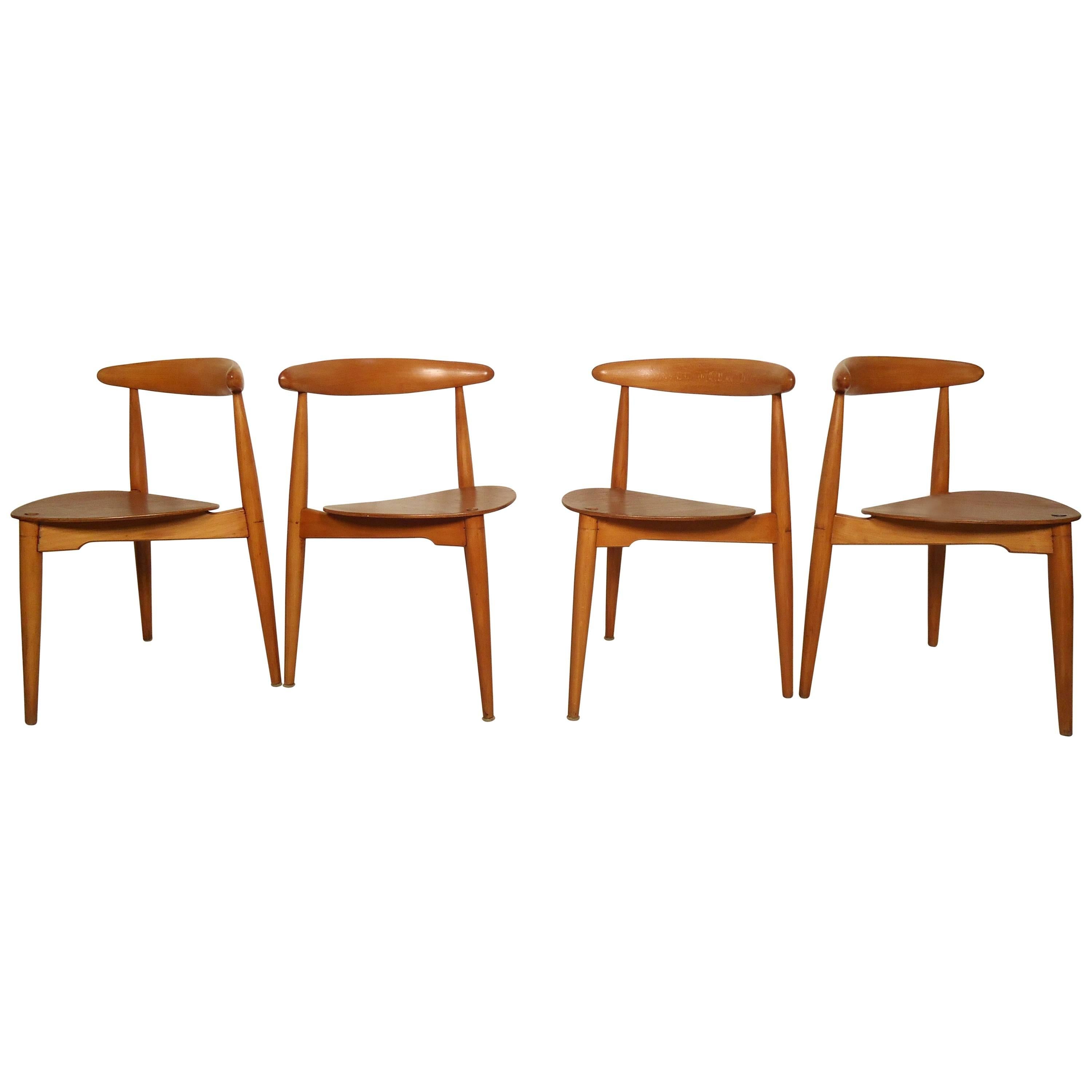 Set of Four Mid-Century Modern Chairs