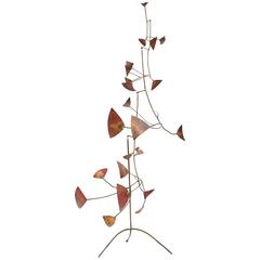 Patinated Copper Mobile Sculpture or Stabile