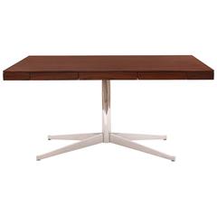 Florence Knoll Rosewood and Steel Partners Desk