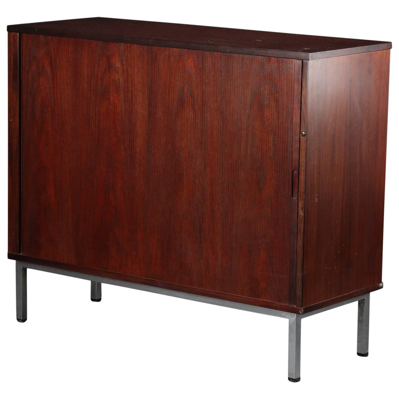 Mid-Century Hardwood Cabinet For Sale