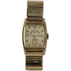 Rare Dial Elgin Watch with Delta Bowl 1949 Dial, Working 11