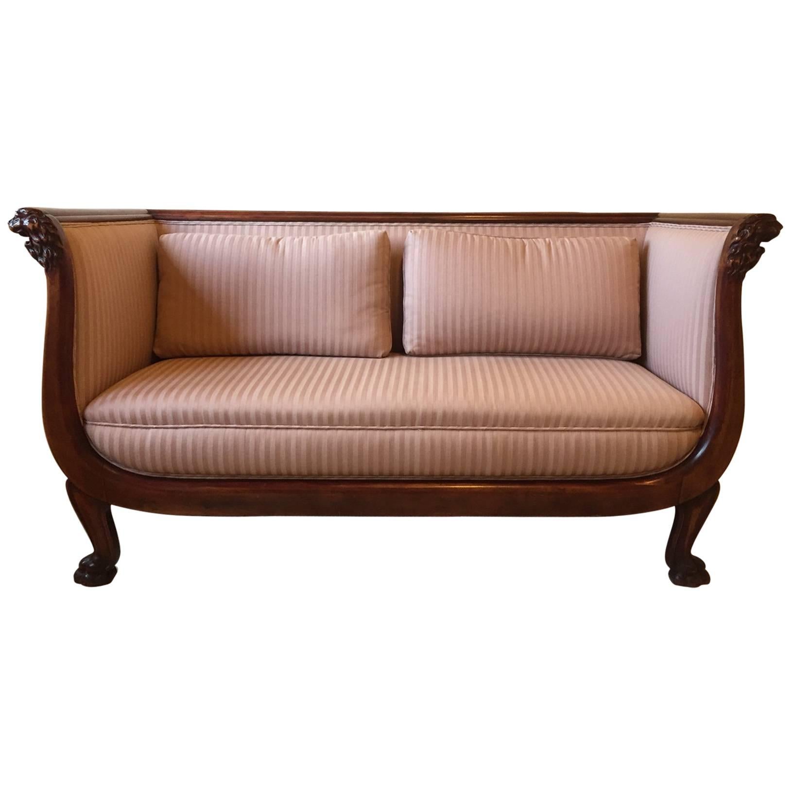 Empire Classical Sofa and Chair For Sale