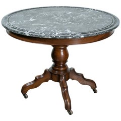 French Louis Philippe Period Marble-Top Gueridon
