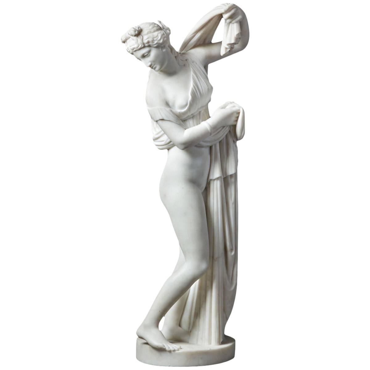 19th Century Marble Statue of the Aphrodite Kallipygos For Sale