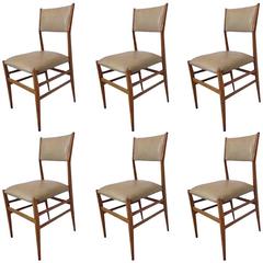 Set of Six Chairs Designed by Gio Ponti