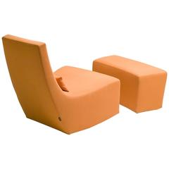 Rocking Lounge Chair and Ottoman by Ligne Roset 5
