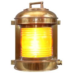Vintage Brass Masthead Lantern by Perko