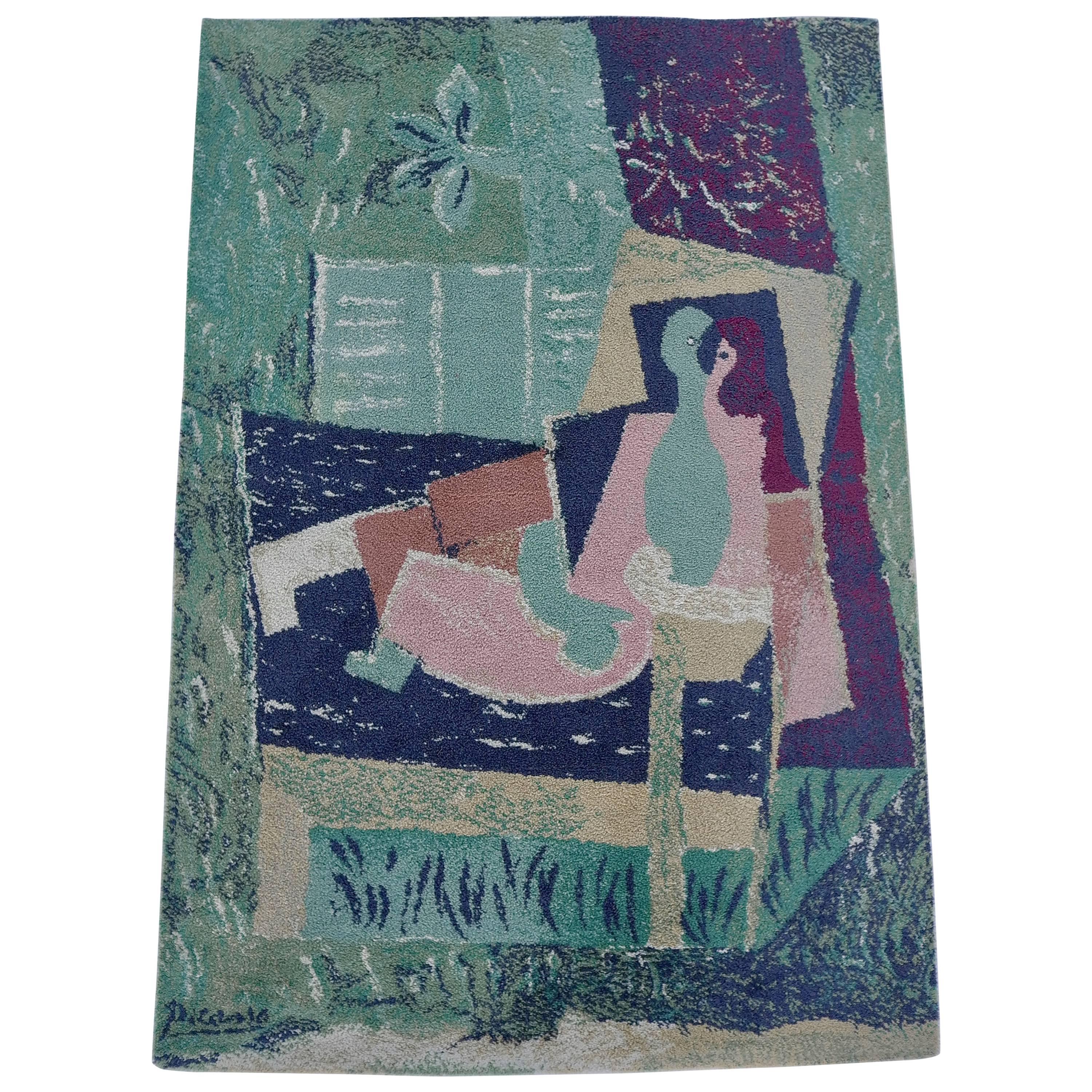 Pablo Picasso (after) "Sleeping Women with a Bird" Art Rug by Ege Axminster