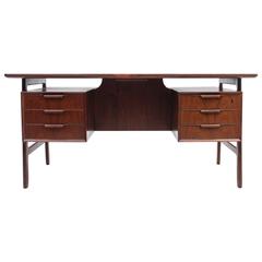 Rosewood Model 75 Desk by Gunni Omann for Omann Jun, Scandinavian Modern