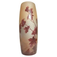 Legras "Rubies" Cameo Art Glass Vase 3
