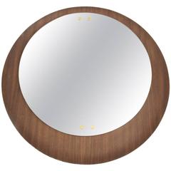 Italian Midcentury Round Mirror Italian Midcentury Round Mirror