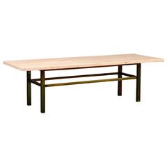 Travertine Coffee Table, France, circa 1950