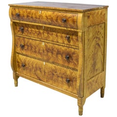 Antique Lancaster County American Empire Faux-Grained Chest of Drawers, circa 1830