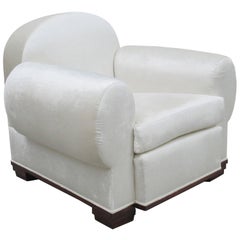 Art Deco "Elephant" Upholstered Armchair by Pierre de la Londe