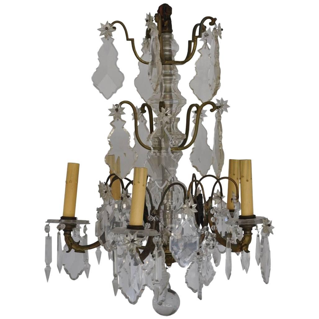 French Pendalogue Chandelier For Sale