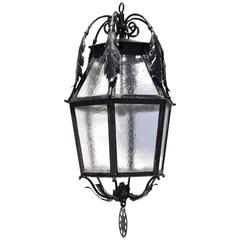 Outdoor Exterior Vintage Iron Pendant