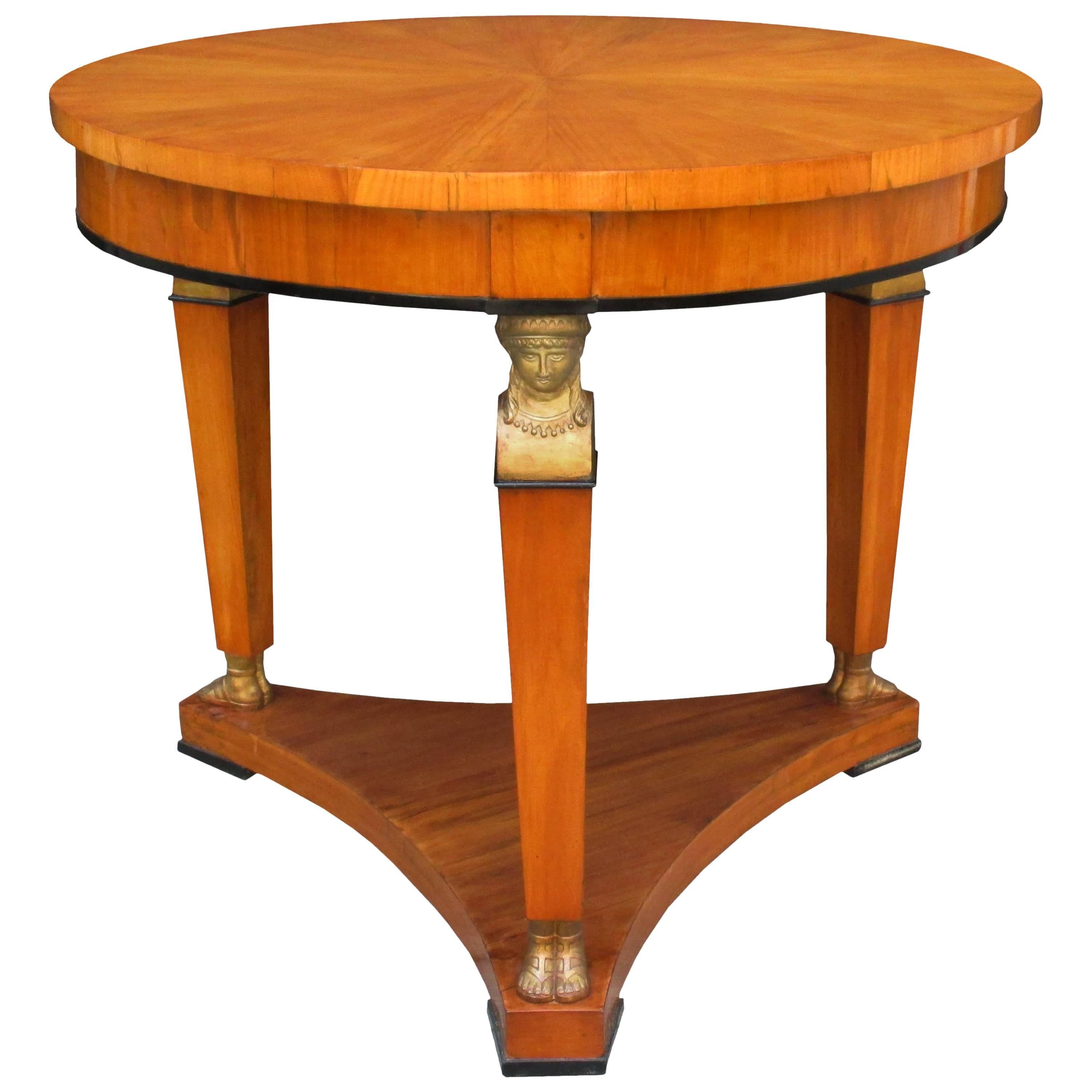 Fine Biedermeier Center Table For Sale