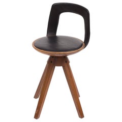 Tove and Edvard Kindt-Larsen Swivel Stool in Teak, 1957