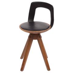 Tove and Edvard Kindt-Larsen Swivel Stool in Teak, 1957 1