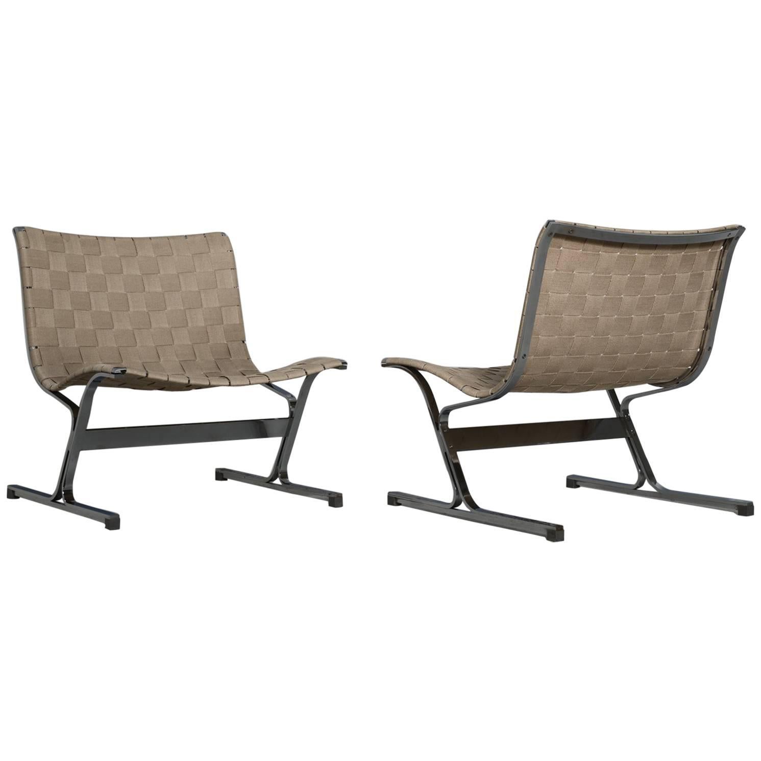 Ross Litell Set of Two Luar Easy Chairs for ICF, Italy