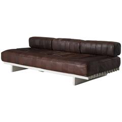 De Sede DS80 Sofa in Brown Patchwork Leather