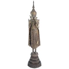 19th Century Thai Standing Buddha "Calming the Ocean"