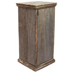 Early 20th Century Wood Painted Pedestal