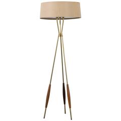 Gerald Thurston Lightolier Tripod Floor Lamp