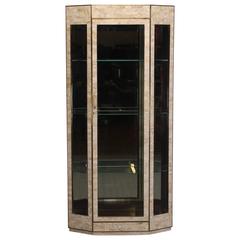 Tessellated Stone Vitrine Display Case by Maitland Smith, 1980s 11