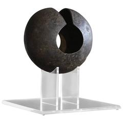 African 'Mbole' Tribe Copper Currency on Custom Made Lucite Stand 6