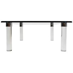 Pace Collection Coffee Table with Chrome Trim 8
