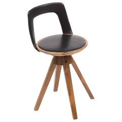 Tove and Edvard Kindt-Larsen Swivel Stool in Rosewood, 1957 2