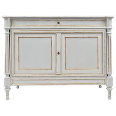 Louis XVI Style Buffet with White Marble