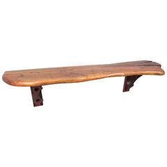 Rustic Modern Tree Slab Wall Shelf