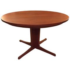 Niels O. Møller Round Teak Extension Dining Table