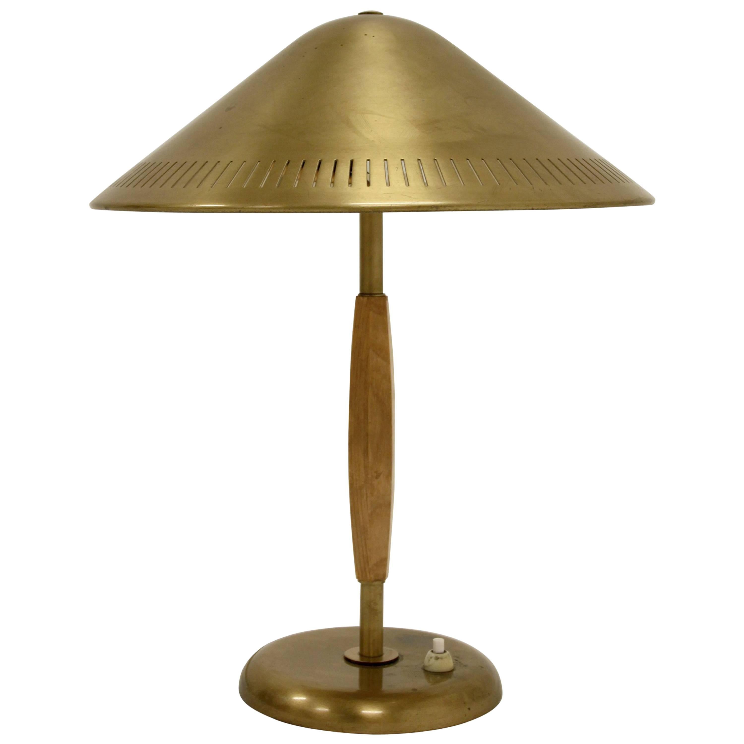 Scandinavian Table Lamp in Brass, 1960s